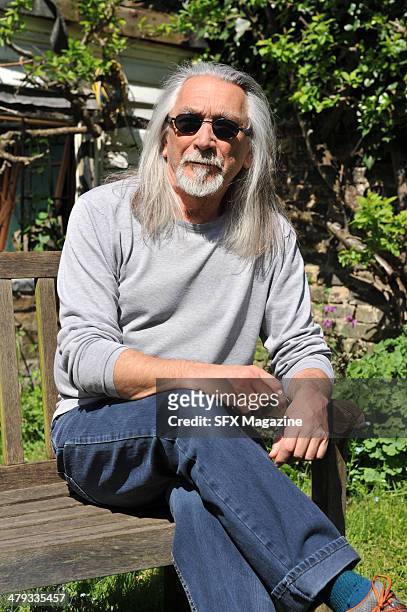 Portrait of English fantasy and science fiction author M. John Harrison photographed at his London home, on May 3, 2013. Harrison is best known for...