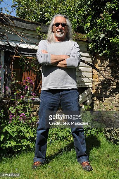 Portrait of English fantasy and science fiction author M. John Harrison photographed at his London home, on May 3, 2013. Harrison is best known for...