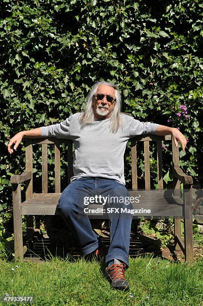 Portrait of English fantasy and science fiction author M. John Harrison photographed at his London home, on May 3, 2013. Harrison is best known for...