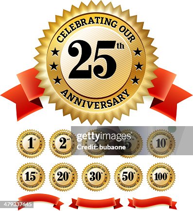 Matrimonio aniversario tarjetas conjunto de iconos vectoriales sin royalties Matrimonio aniversario tarjetas conjunto de iconos vectoriales sin royalties