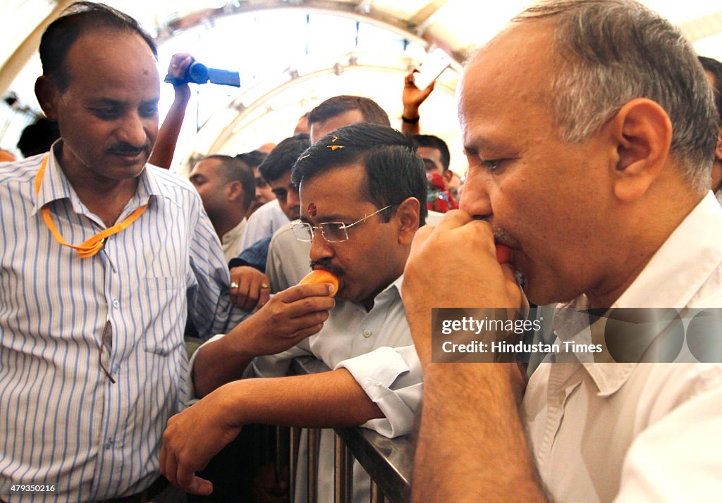 Delhi Chief Minister Arvind Kejriwal At 27th Mango Festival