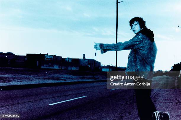 American musician Beck Hansen is photographed for Elle magazine on June 2, 1999 in Los Angeles, California.