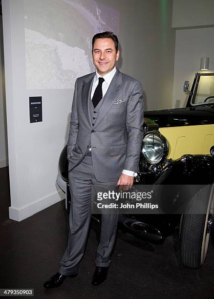 David Walliams attends a photocall ahead of the opening of the Bond In Motion exhibition at the London Film Museum on March 18, 2014 in London,...