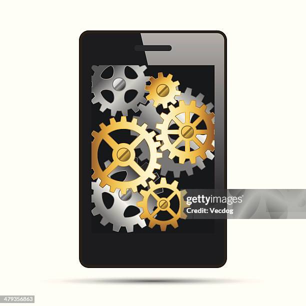 app development smartphone - software platform stock illustrations