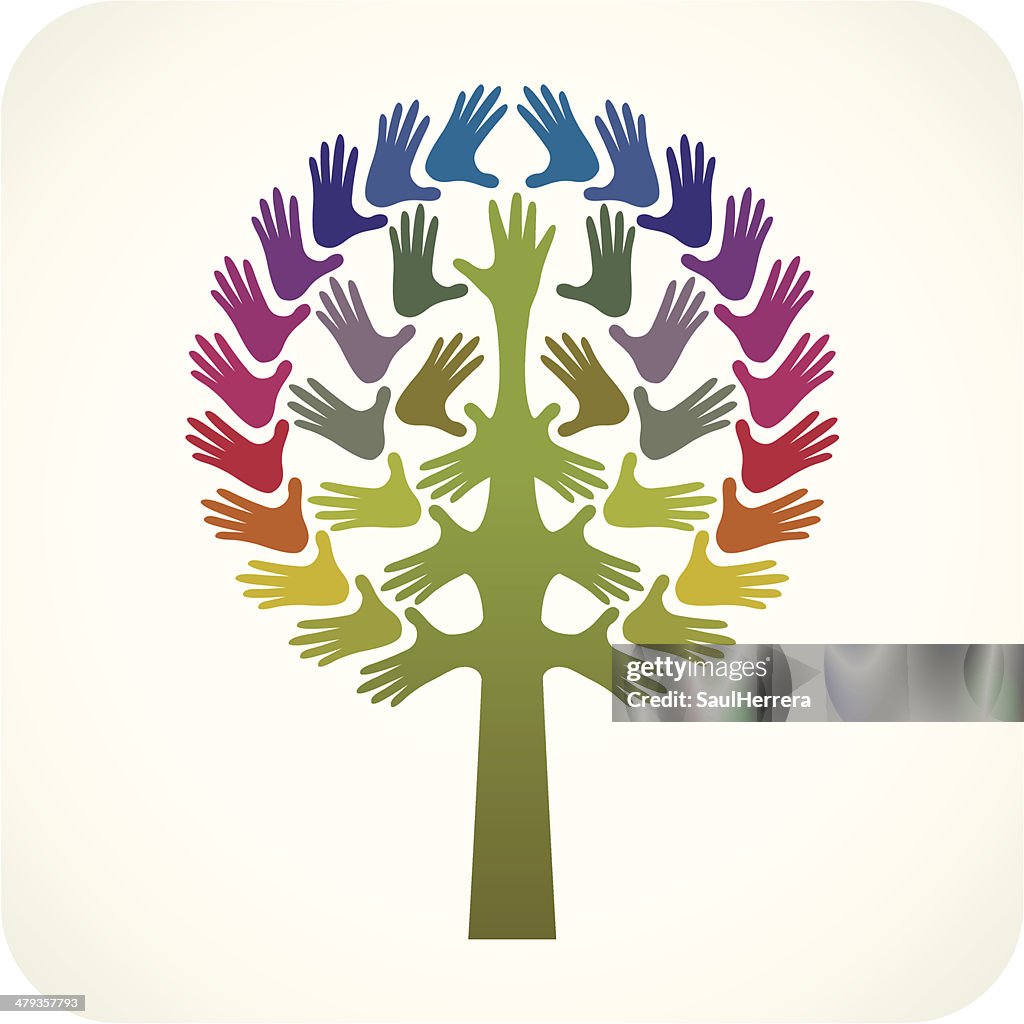 Tree Hand Reference Hands Tree High-Res Vector Graphic - Getty Images