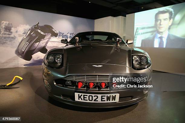 General view ahead of the opening of the Bond In Motion exhibition at the London Film Museum on March 18, 2014 in London, England. The Exhibition is...