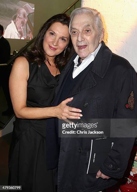 Barbara Broccoli and Michael G Wilson attend a drinks reception ahead of the opening of the Bond In Motion exhibition at the London Film Museum on...