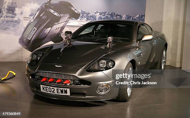 General view ahead of the opening of the Bond In Motion exhibition at the London Film Museum on March 18, 2014 in London, England. The Exhibition is...