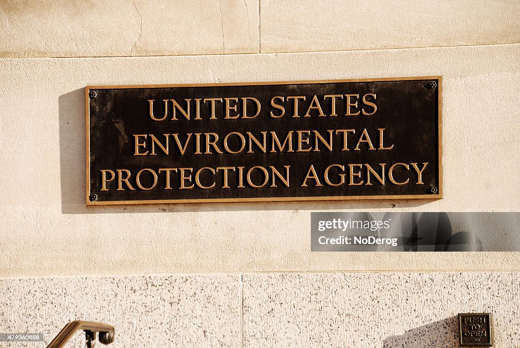 US Environmental Protection Agency office building sign.