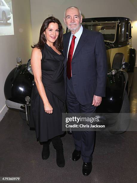 Barbara Broccoli and Michael G Wilson attend a drinks reception ahead of the opening of the Bond In Motion exhibition at the London Film Museum on...