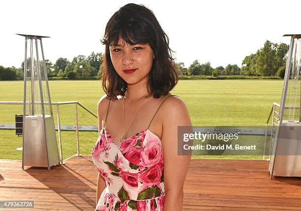 Isabella Laughland attends the Audi Polo Challenge 2015 at Cambridge County Polo Club on July 3, 2015 in Cambridge, England.