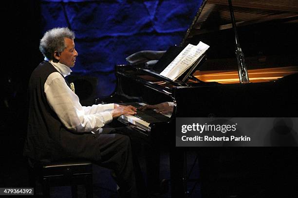 Abdullah Ibrahim performs during the 2015 Festival International de Jazz de Montreal>> on July 2, 2015 in Montreal, Canada.