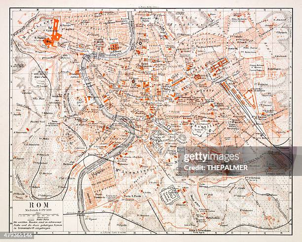 Ss Rome 1896 Map Of Rome Photos and Premium High Res Pictures - Getty Images