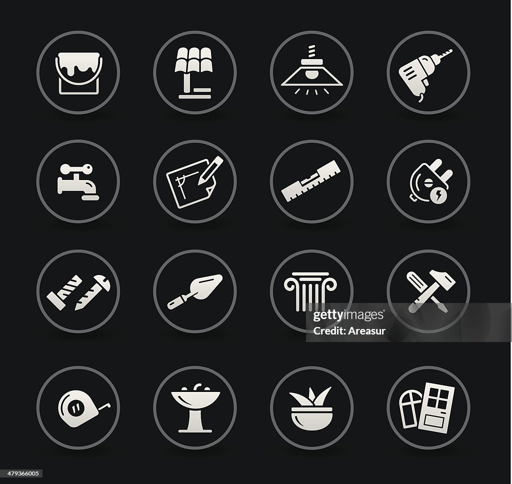 Home & Bricolage Icons | Black