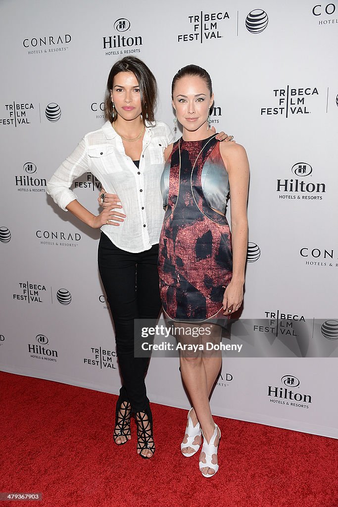 Sofia Pernas and Lindsey McKeon attend the Tribeca Film Festival 2014