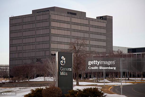 General Mills Inc. Global headquarters stand in Golden Valley, Minnesota, U.S., on Saturday, March 15, 2014. General Mills, the maker of Cheerios...