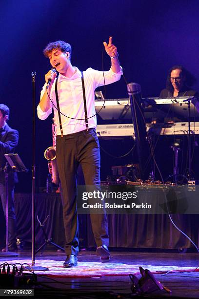 Bobby Bazini performs during the 2015 Festival International de Jazz de Montreal>> on July 2, 2015 in Montreal, Canada.