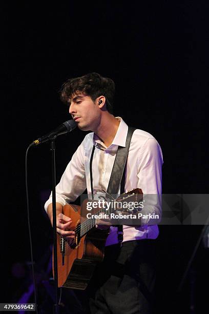 Bobby Bazini performs during the 2015 Festival International de Jazz de Montreal>> on July 2, 2015 in Montreal, Canada.