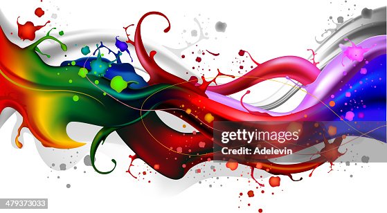 Colorful Splash Waves High-Res Vector Graphic - Getty Images