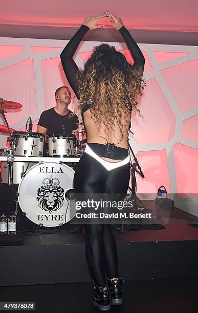 Ella Eyre performs at the Audi Polo Challenge 2015 at Cambridge County Polo Club on July 3, 2015 in Cambridge, England.