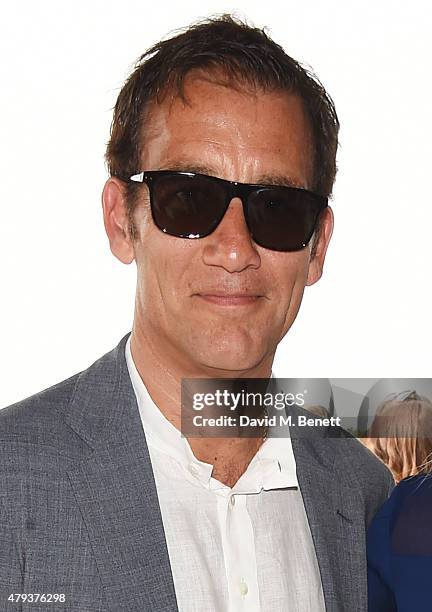Clive Owen attends the Audi Polo Challenge 2015 at Cambridge County Polo Club on July 3, 2015 in Cambridge, England.