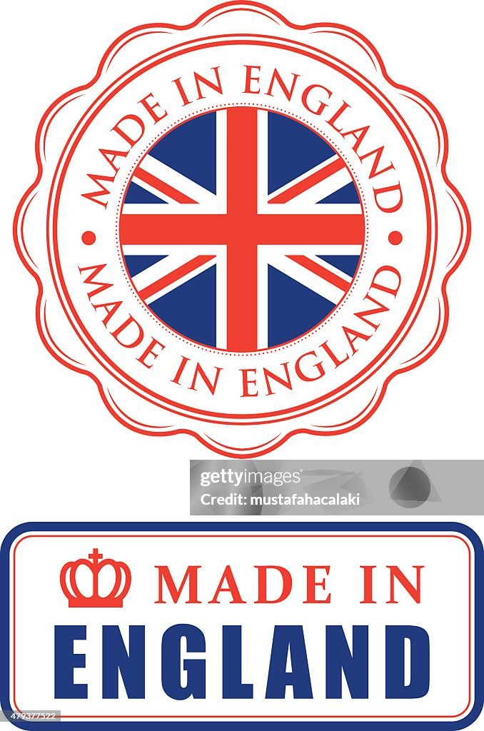 Made in England rubber stamps