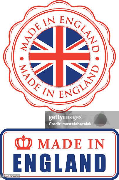 Rh Made In England Sticker Made In England Rubber Stamps High-Res Vector Graphic - Getty Images