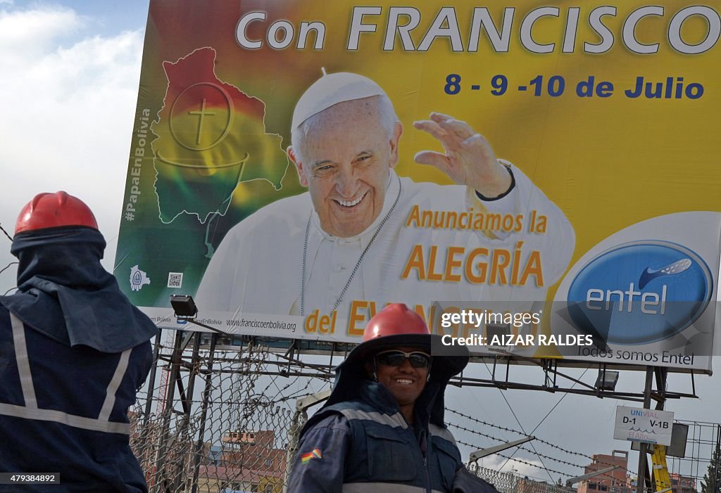 BOLIVIA-POPE-PREPARATIONS