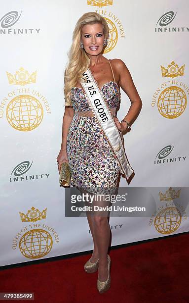 Deena Linn attends the Queen of the Universe International Beauty Pageant at the Saban Theatre on March 16, 2014 in Beverly Hills, California.