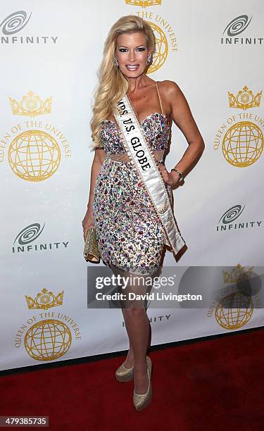 Deena Linn attends the Queen of the Universe International Beauty Pageant at the Saban Theatre on March 16, 2014 in Beverly Hills, California.