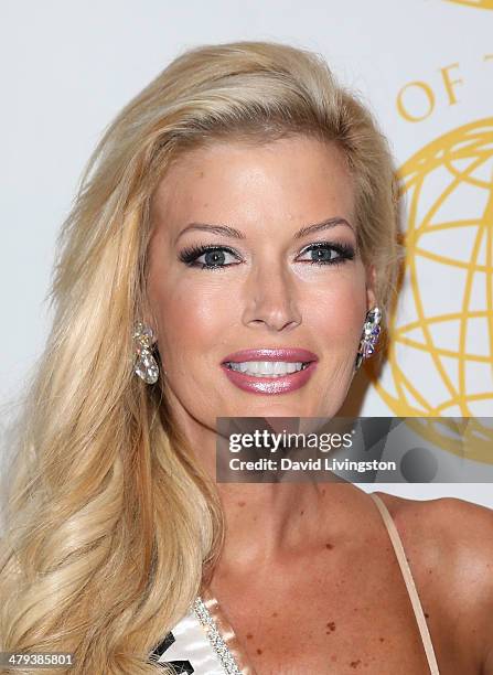 Deena Linn attends the Queen of the Universe International Beauty Pageant at the Saban Theatre on March 16, 2014 in Beverly Hills, California.