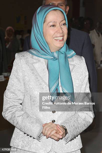 Maryam Rajavi, president of the National Council of Resistance of Iran , attends the Tolerant & Democratic Islam vs Fanaticism & Extremism Dinner In...