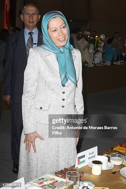 Maryam Rajavi, president of the National Council of Resistance of Iran , attends the Tolerant & Democratic Islam vs Fanaticism & Extremism Dinner In...