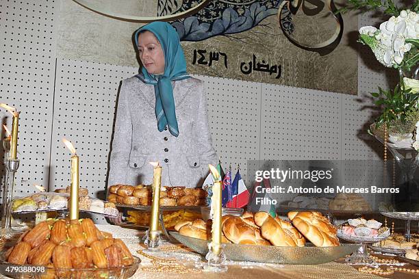 Maryam Rajavi, president of the National Council of Resistance of Iran , attends the Tolerant & Democratic Islam vs Fanaticism & Extremism Dinner In...