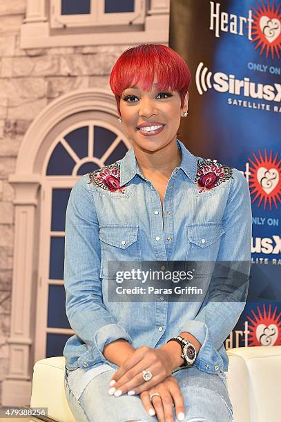 Recording artist Monica attends the 2015 Essence Music Festival on July 3, 2015 at Ernest N. Morial Convention Center in New Orleans, Louisiana.