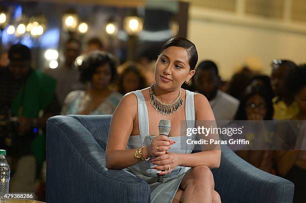 Personality Adrienne Bailon attends the 2015 Essence Music Festival on July 3, 2015 at Ernest N. Morial Convention Center in New Orleans, Louisiana.