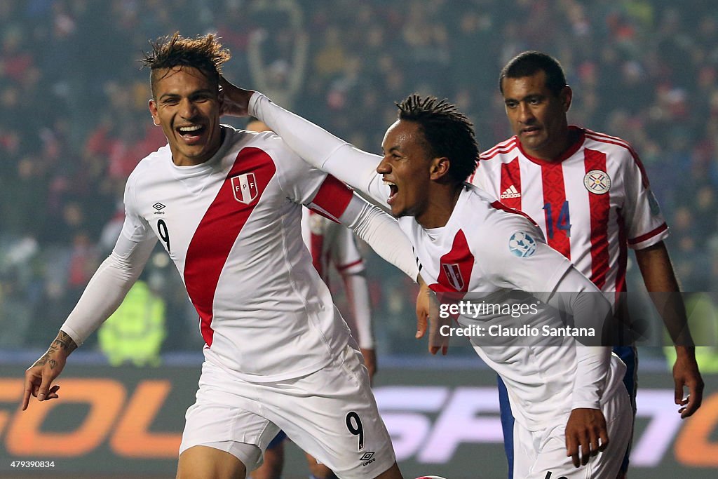 Peru v Paraguay 3rd Place Playoff - 2015 Copa America Chile