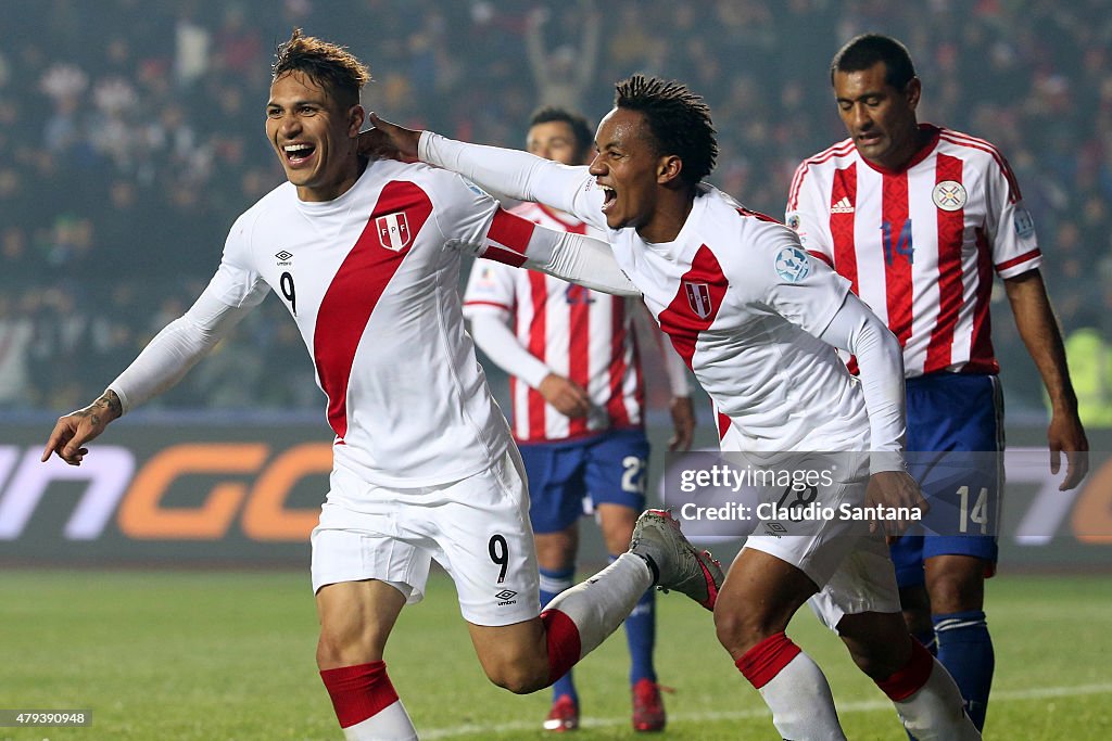 Peru v Paraguay 3rd Place Playoff - 2015 Copa America Chile