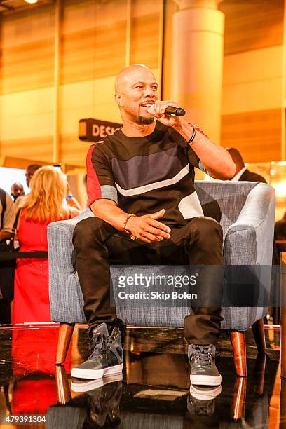 Common stops by Samsung during 2015 ESSENCE Festival on July 3, 2015 in New Orleans, Louisiana.