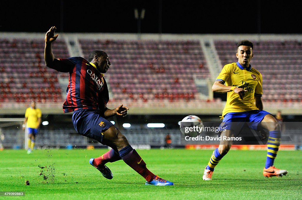 Barcelona v Arsenal - UEFA Youth League Quarter Final