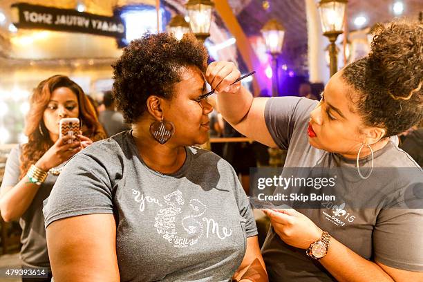 Festivalgoers attend Samsung at the 2015 ESSENCE Festival on July 3, 2015 in New Orleans, Louisiana.