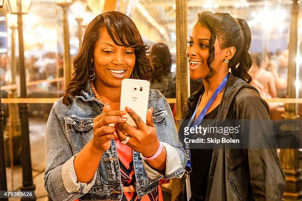 Festivalgoers attend Samsung at the 2015 ESSENCE Festival on July 3, 2015 in New Orleans, Louisiana.