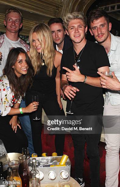 Laura Whitmore , Niall Horan and guests attended the Red Bull Tropical Edition Party at The Box Soho on July 3, 2015 in London, England. Guests...