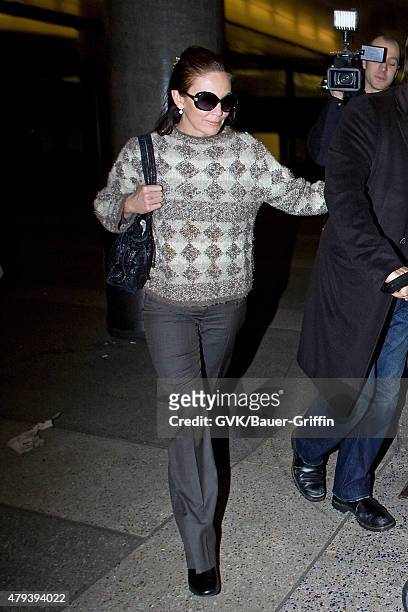 Diane Lane is seen at Los Angeles International Airport on February 12, 2011 in Los Angeles, California.