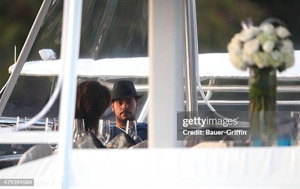 Eva Longoria is seen spending time on the yacht with boyfriend Eduardo Cruz on February 05, 2011 in Miami, Florida.