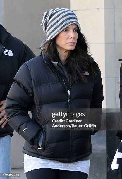 Sandra Bullock is seen on February 03, 2011 in New York City.