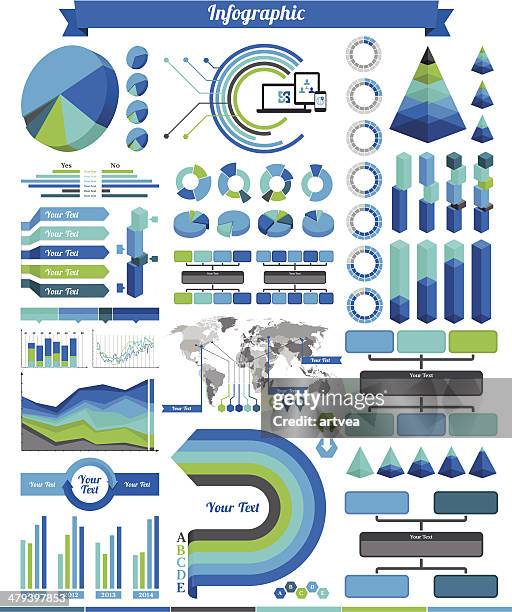 infographic elements - organisation chart vector stock illustrations