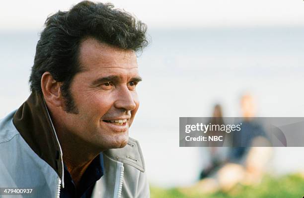 Backlash of the Hunter" Pilot Episode -- Pictured: James Garner as Jim Rockford --