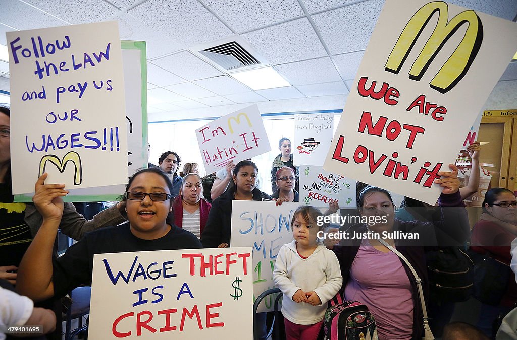 McDonald's Workers, Activists Protest McDonald's Labor Practices