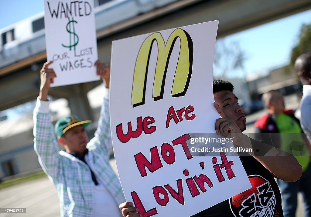 McDonald's Workers, Activists Protest McDonald's Labor Practices